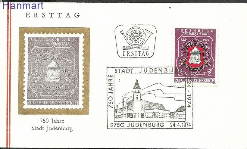 Znaczek Austria 1974 Mi 1447 FDC