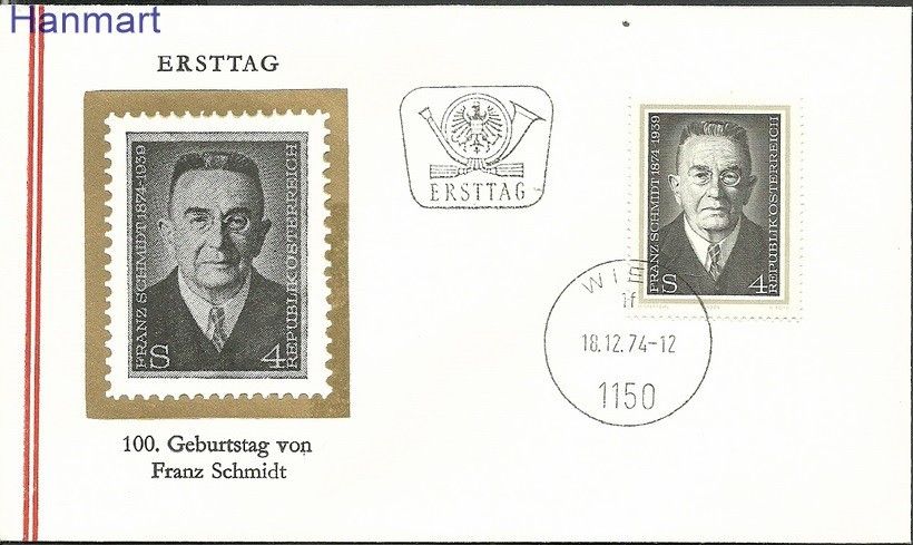 Znaczek Austria 1974 Mi 1473b FDC