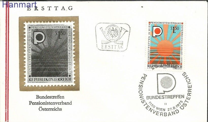 Znaczek Austria 1975 Mi 1490b FDC
