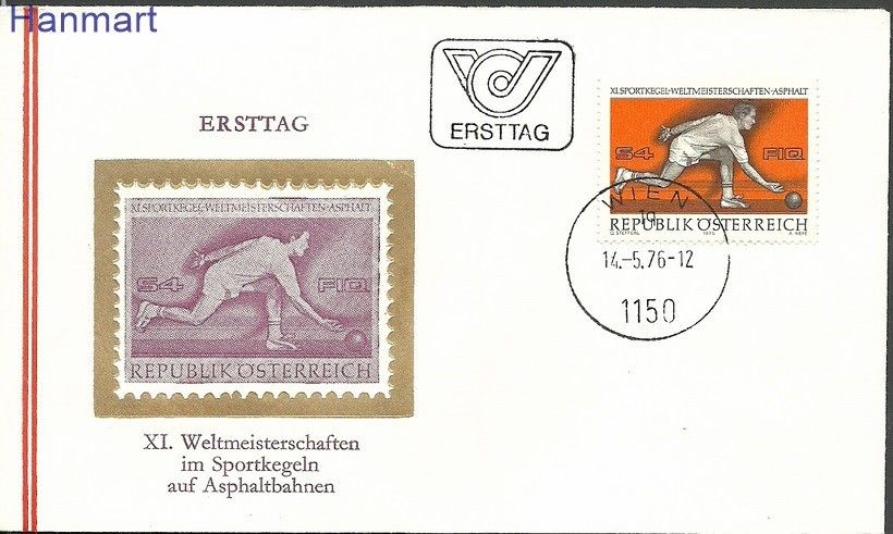 Znaczek Austria 1976 Mi 1513 FDC
