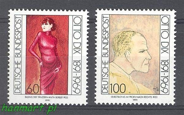 Znaczek Niemcy 1991 Mi 1572-1573 Czyste **