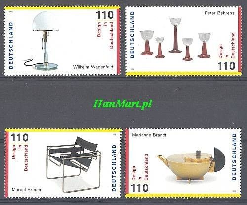 Znaczek Niemcy 1998 Mi 2001-2004 Czyste **