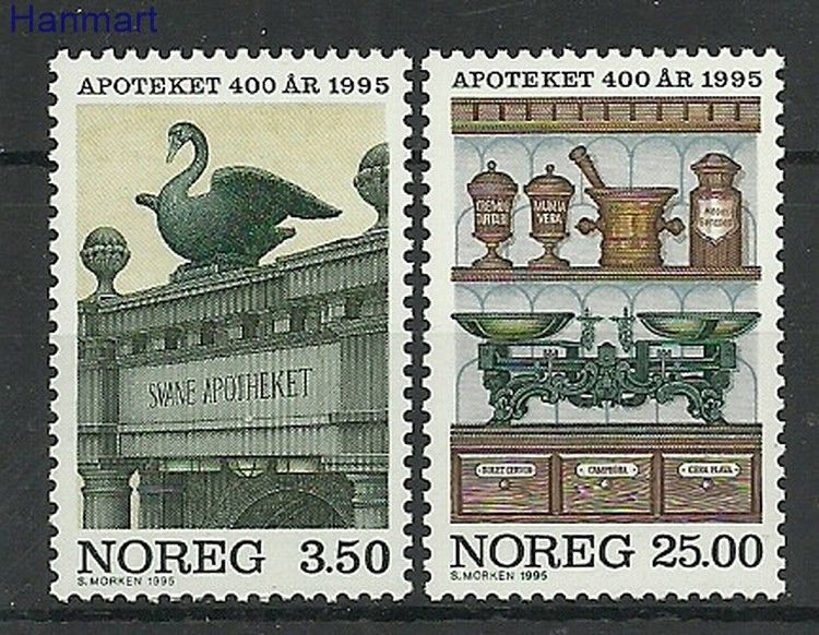 Znaczek Norwegia 1995 Mi 1172-1173 Czyste **