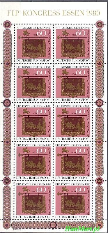 Znaczek Niemcy 1980 Mi ark 1065 Czyste **
