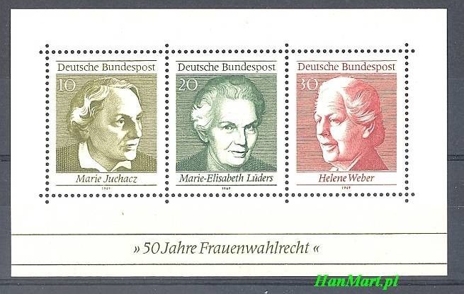 Znaczek Niemcy 1969 Mi bl 5 Czyste **
