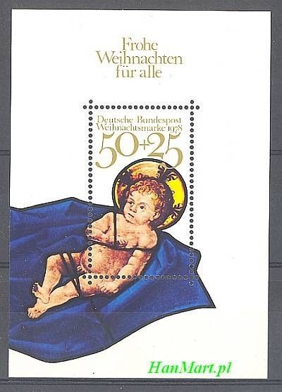 Znaczek Niemcy 1978 Mi bl 17 Czyste **