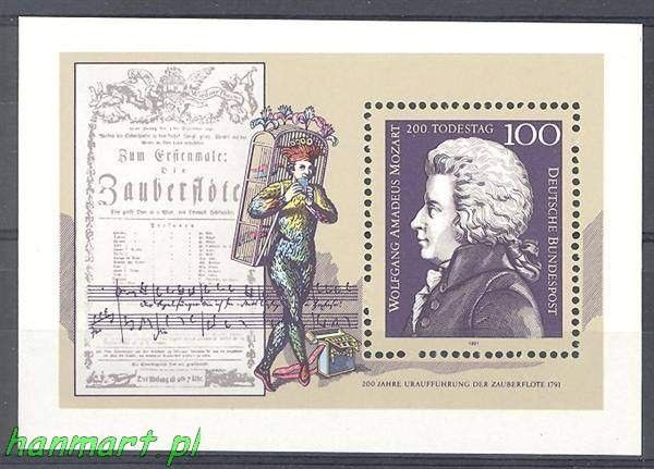 Znaczek Niemcy 1991 Mi bl 26 Czyste **