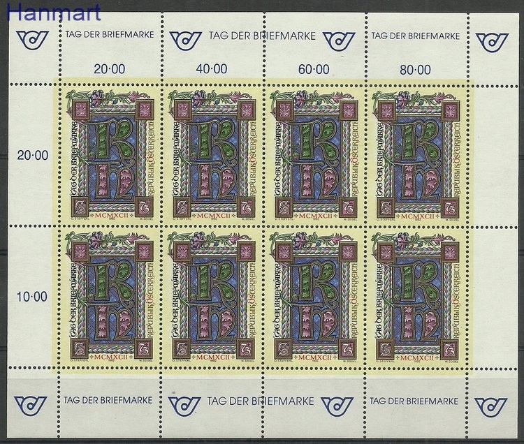 Znaczek Austria 1992 Mi ark 2086 Czyste **