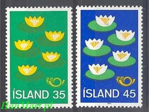 Znaczek Islandia 1977 Mi 520-521 Czyste **