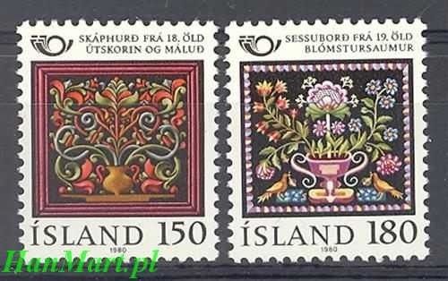 Znaczek Islandia 1980 Mi 556-557 Czyste **