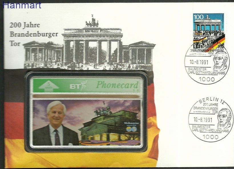 Znaczek Niemcy 1990 Mi pho1482 FDC