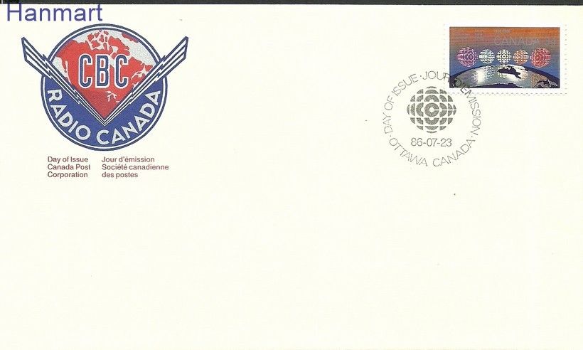 Znaczek Kanada 1986 Mi 1003 FDC