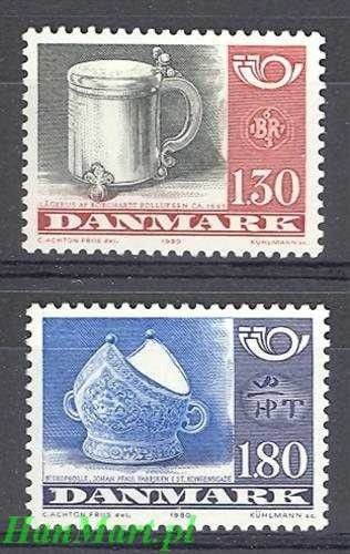 Znaczek Dania 1980 Mi 708-709 Czyste **