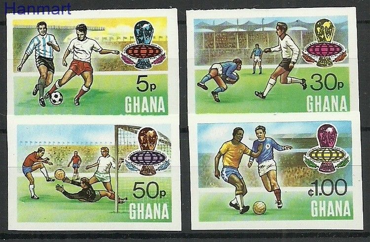 Znaczek Ghana 1974 Mi 564-567B Czyste **