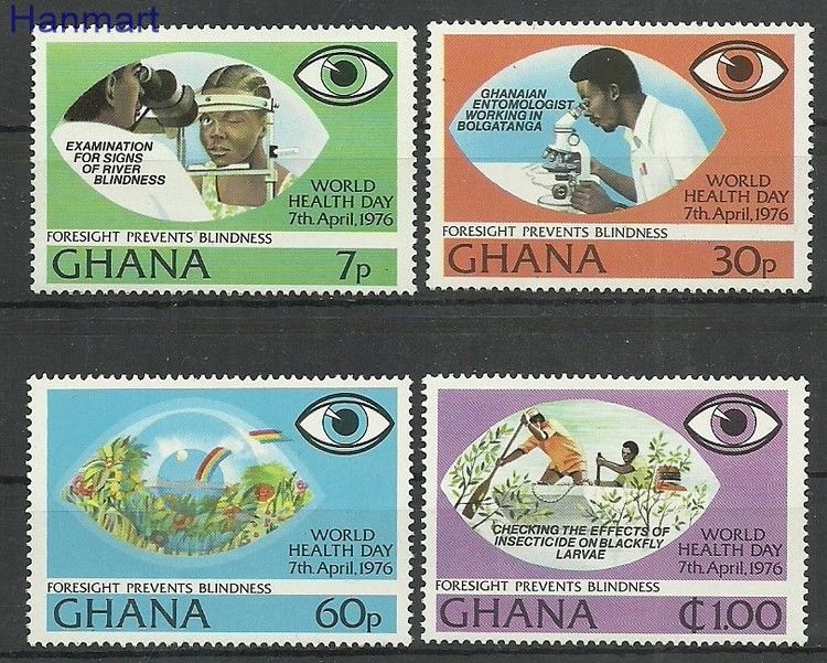 Znaczek Ghana 1976 Mi 658-661 Czyste **