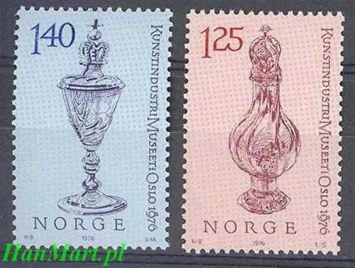 Znaczek Norwegia 1976 Mi 722-723 Czyste **