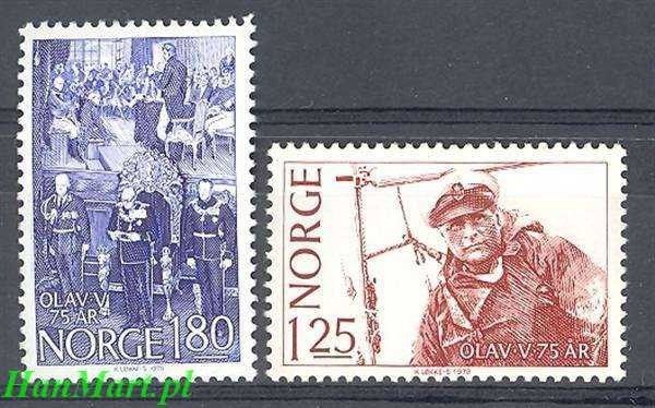Znaczek Norwegia 1978 Mi 773-774 Czyste **