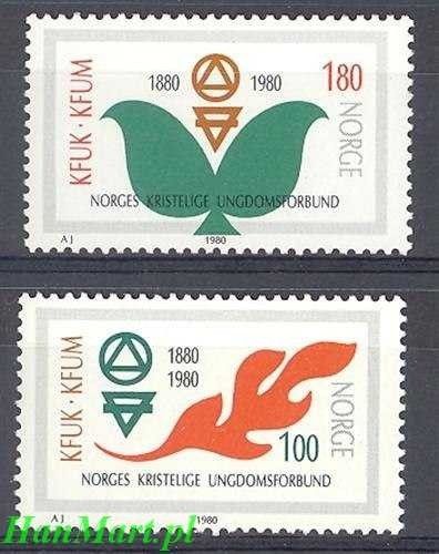 Norwegia 1980 Mi 809-810 Czyste **
