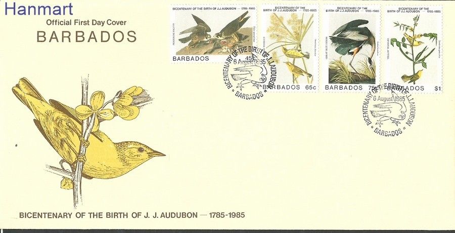 Znaczek Barbados 1985 Mi 638-641 FDC