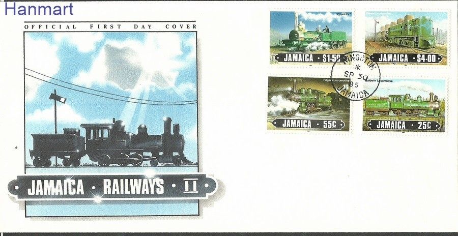Znaczek Jamajka 1985 Mi 616-619 FDC