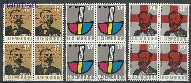 Znaczek Luksemburg 1989 Mi 1214-1216 Czyste **