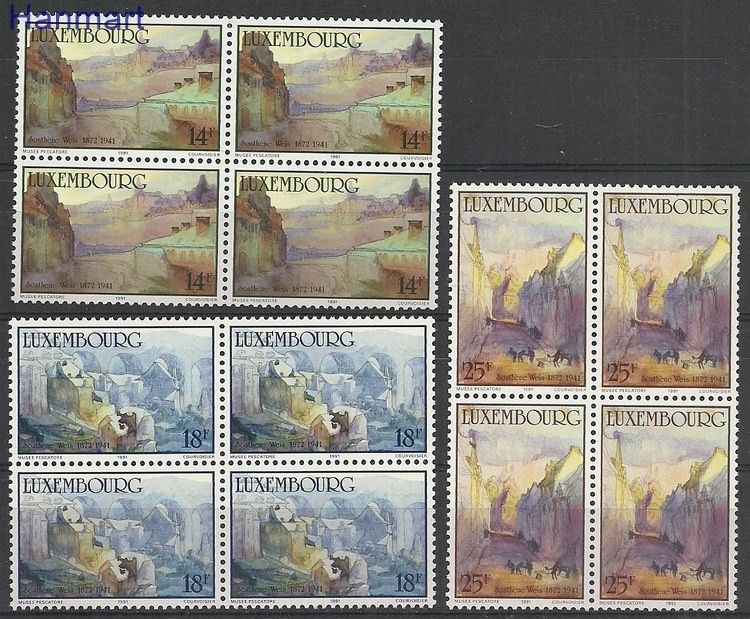 Znaczek Luksemburg 1991 Mi 1264-1266 Czyste **