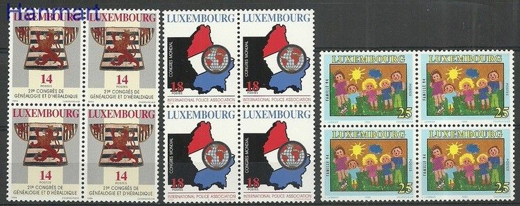 Znaczek Luksemburg 1994 Mi 1342-1344 Czyste **