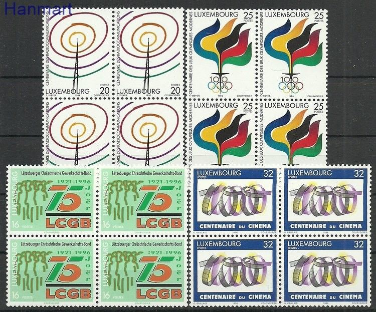 Znaczek Luksemburg 1996 Mi 1392-1395 Czyste **