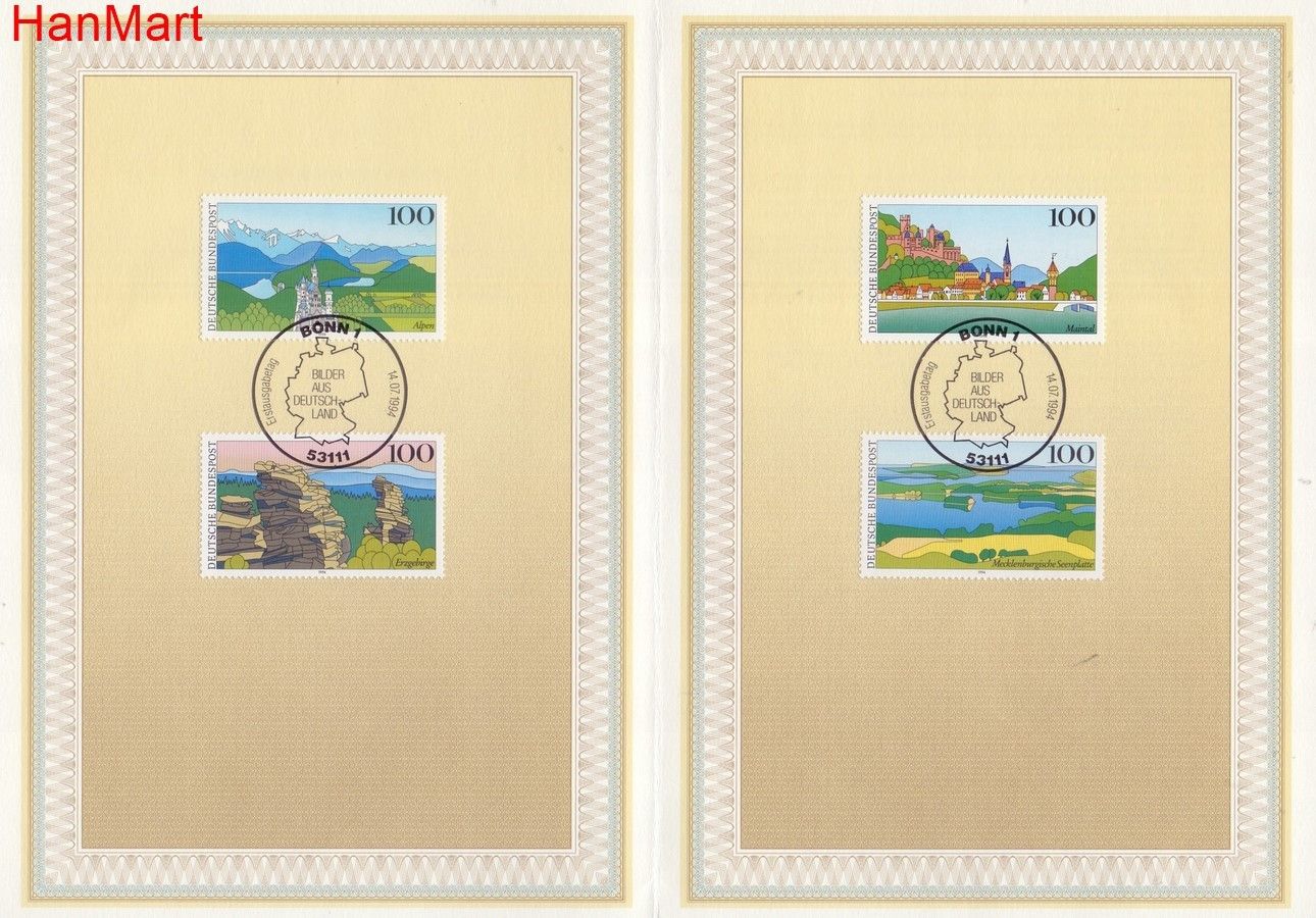 Znaczek Niemcy 1994 Pierwszy dzień wydania