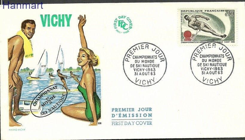 Znaczek Francja 1963 Mi 1449 FDC
