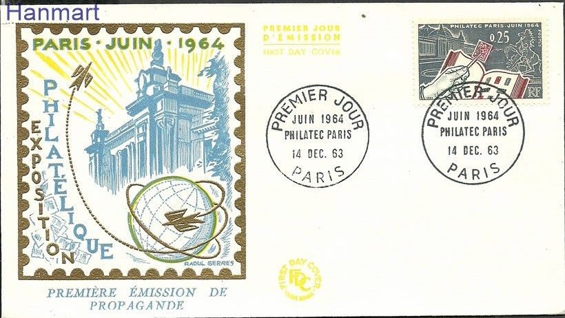 Znaczek Francja 1963 Mi 1456 FDC