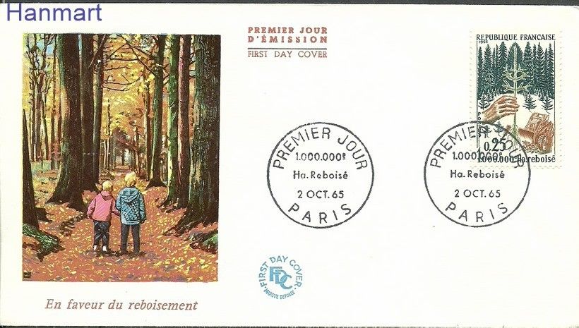 Znaczek Francja 1965 Mi 1524 FDC