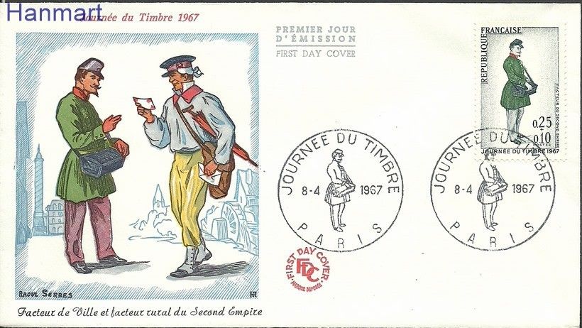 Znaczek Francja 1967 Mi 1574 FDC