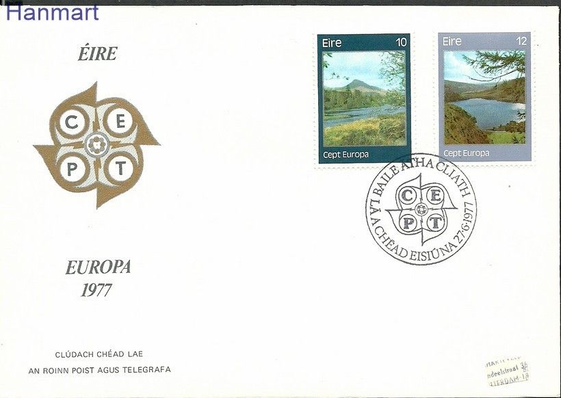 Znaczek Irlandia 1977 Mi 361-362 FDC