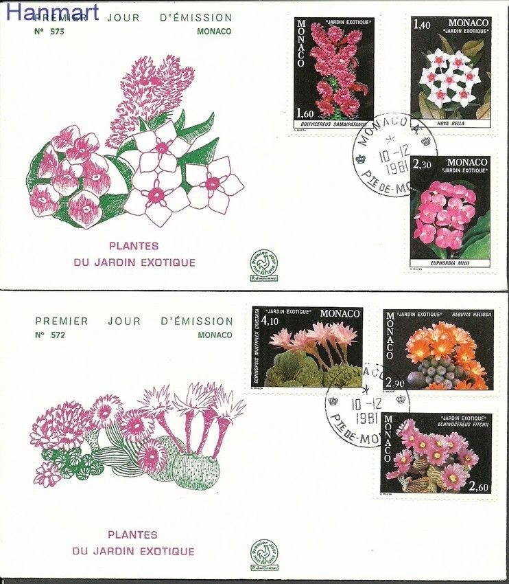 Znaczek Monako 1981 Mi 1506-1511 FDC