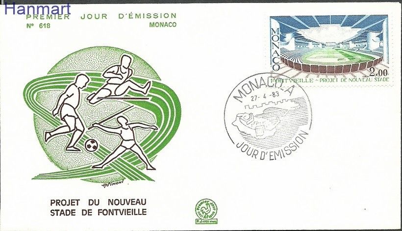 Znaczek Monako 1983 Mi 1582 FDC