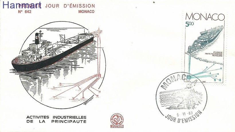 Znaczek Monako 1983 Mi 1607 FDC