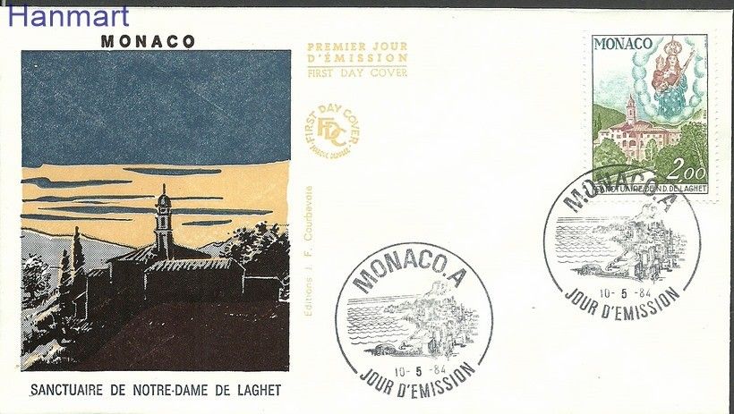 Znaczek Monako 1984 Mi 1630b FDC