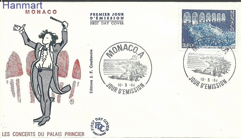 Znaczek Monako 1984 Mi 1633b FDC
