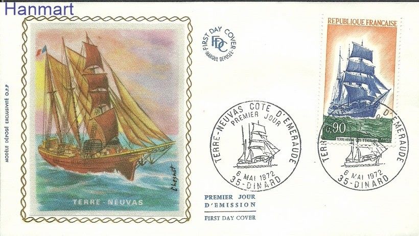 Znaczek Francja 1972 Mi S1792 FDC