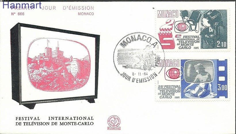 Znaczek Monako 1984 Mi 1662-1663 FDC