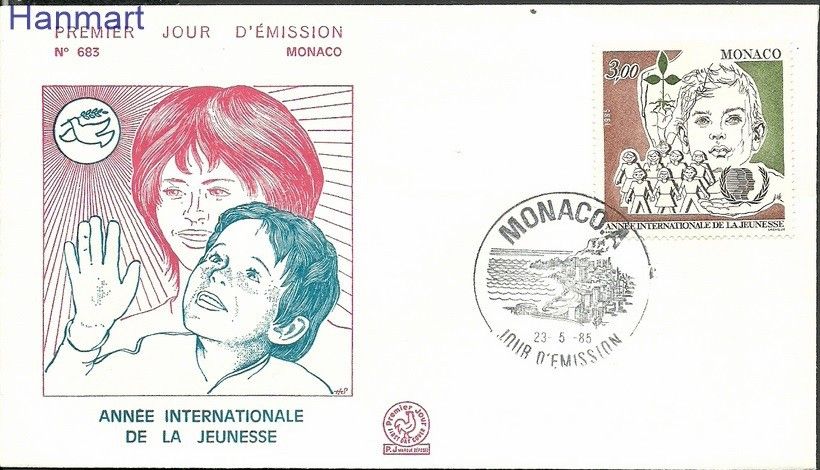 Znaczek Monako 1985 Mi 1699 FDC