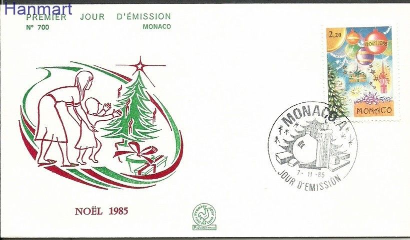 Znaczek Monako 1985 Mi 1721 FDC
