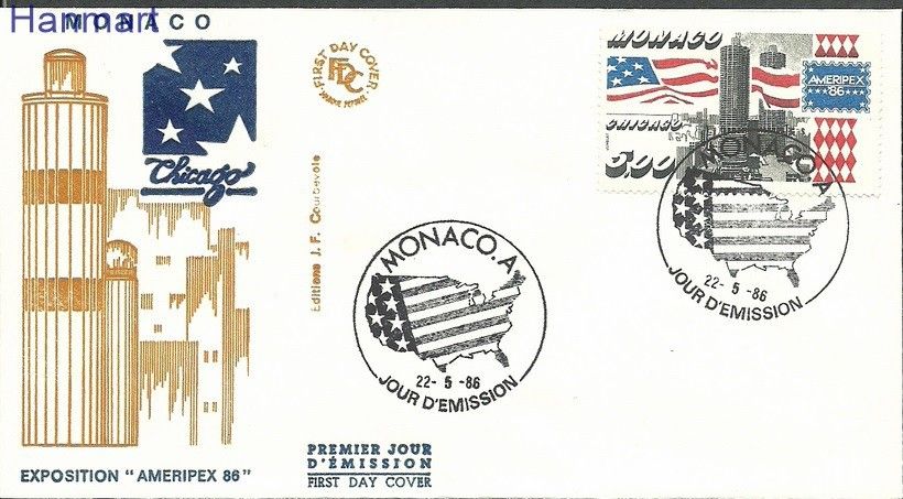 Znaczek Monako 1986 Mi 1762 FDC