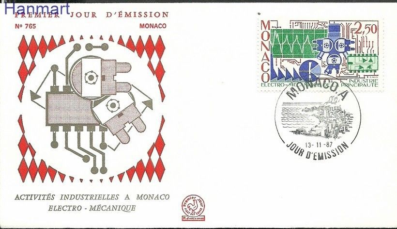 Znaczek Monako 1987 Mi 1830 FDC