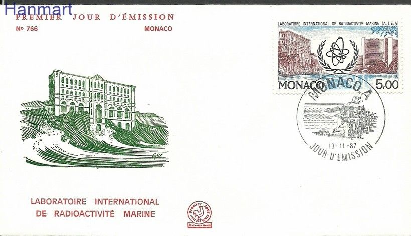 Znaczek Monako 1987 Mi 1831 FDC
