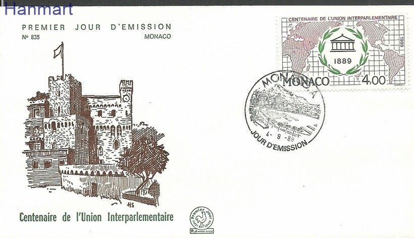 Znaczek Monako 1989 Mi 1928 FDC