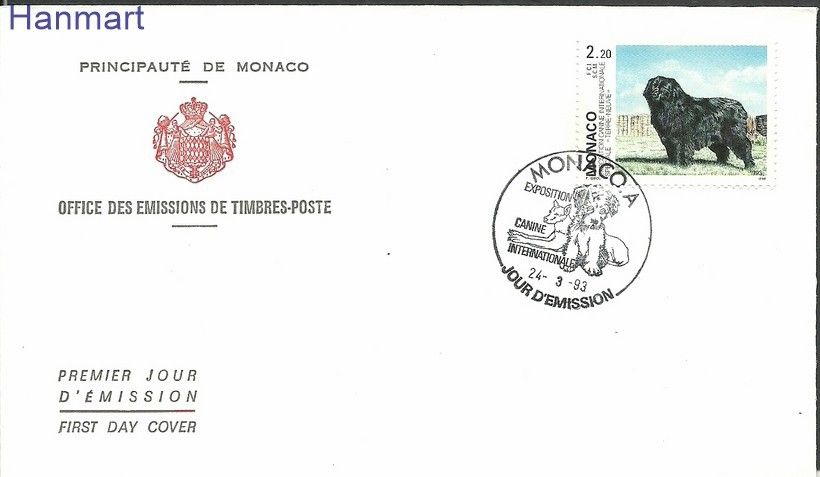 Znaczek Monako 1993 Mi 2117b FDC