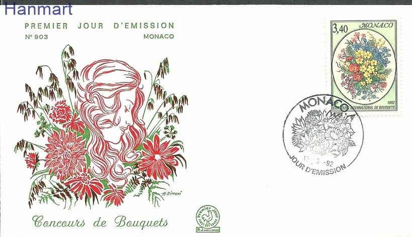 Znaczek Monako 1992 Mi 2064 FDC