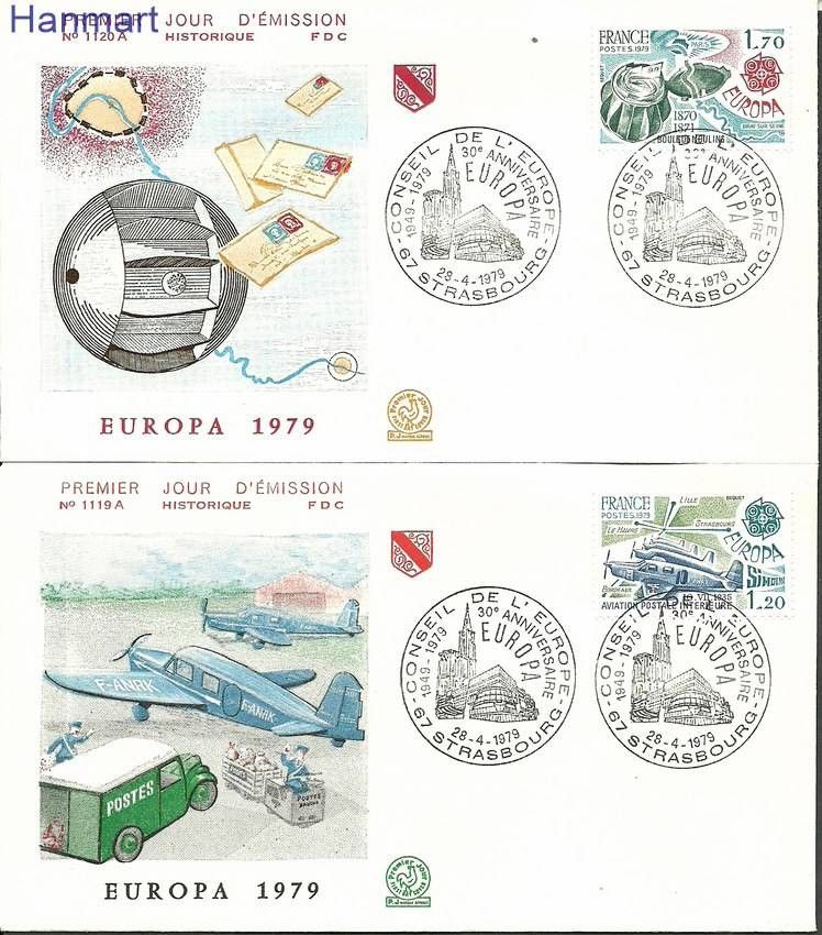 Znaczek Francja 1979 Mi 2148-2149 FDC